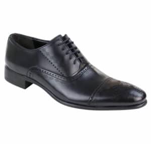 Classic black leather formal shoes for men - Happy Gentleman