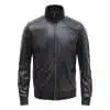 Happy Gentleman B109 - Lamb Leather Bomber Jacket for Men - Tailored Fit
