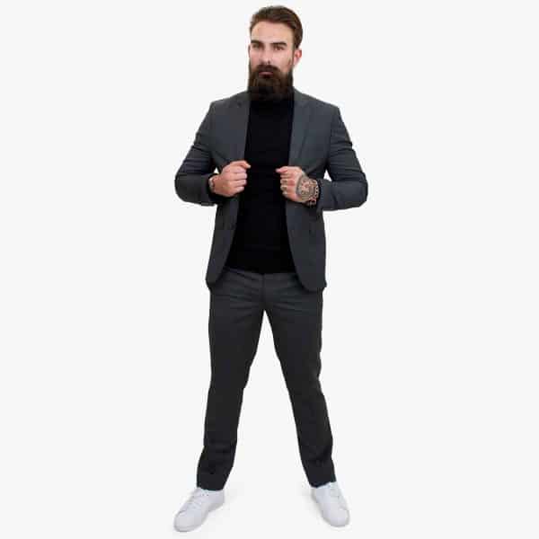 Happy Gentleman GRINGO Grey 3 Piece Wool Suit