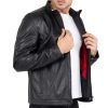 Lamb Premium Leather Black Biker Jacket for Men Tailored Fit - B207