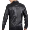 Lamb Premium Leather Black Biker Jacket for Men Tailored Fit - B207