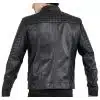 Real Lamb Leather Motorcycle Black Tailored Fit Jacket for Men Beckham - B205