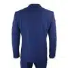 Mens Blue Check 3 Piece Slim Fit Suit