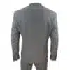 Mens Dark Grey Herringbone Tweed 3 Piece Suit