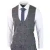 Cavani Power - Grey Glen Check 3 Piece Suit