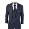 Navy-Blue Pinstripe 3 Piece Suit - RC20-31