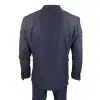 Navy-Blue Graph Check 3 Piece Suit - RK20-02