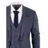 Blue-Grey Sheppard's Check 3 Piece Suit - RK20-11