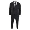 Black Pinstripe 3 Piece Suit - RK20-30
