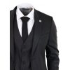 Black Pinstripe 3 Piece Suit - RK20-30