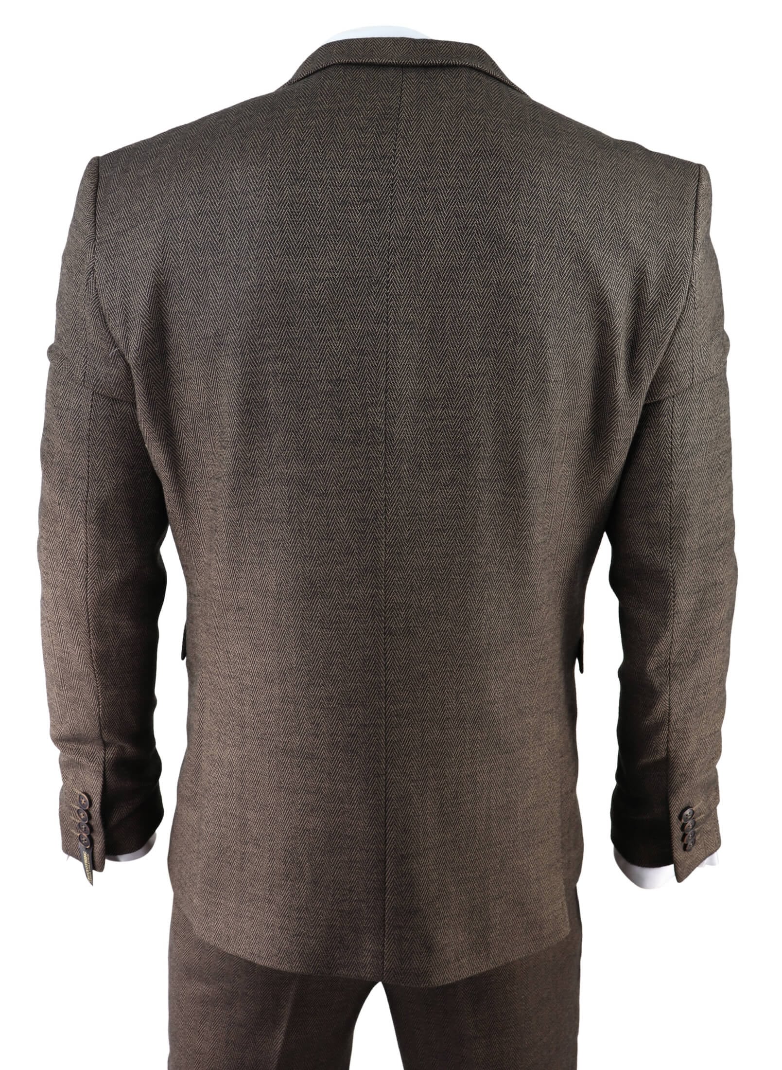 Men's Black Collar Viscose Lining Peaky Blinders Suit - Peaky Blinders  Outfit + Overcoat + Hat