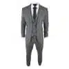 Men's Grey Glen Check 3 Piece Suit