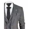 Men's Grey Glen Check 3 Piece Suit