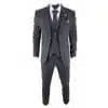 Men's Grey Tartan Check 3 Piece Suit