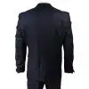 Men's Navy Blue Check 3 Piece Suit