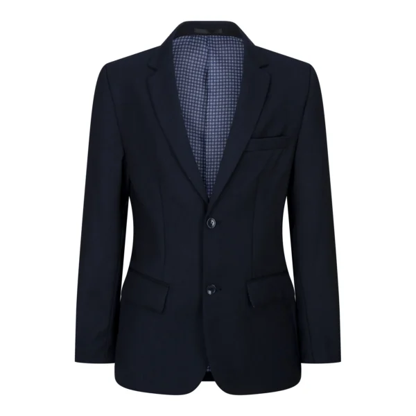 Boys Navy Blue 5 Piece Suit Blazer Waistcoat Shirt Tie Trousers Wedding Party