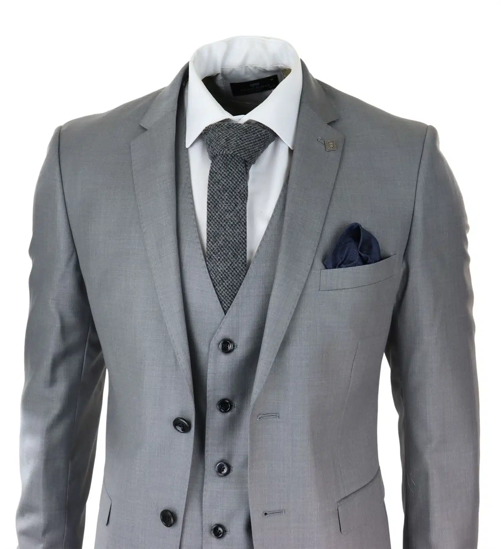 Grey & Black Vest Slim-Fit Italian Cut Suit - Men's Suit - Grey 3 Piece Suit  - Wedding Party Suit - Grey Slim-Fi… | Grey slim fit suit, Grey suit men,  Slim fit suit