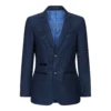Boys Navy Blue 3 Piece Tweed Birdseye Suit Smart Formal Wedding Classic 1920s