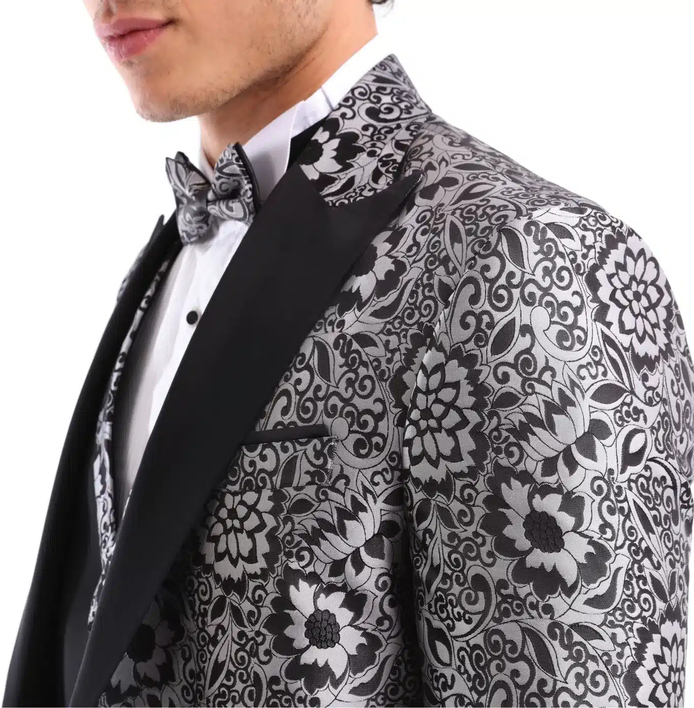 Red Sequin Embroidery Lace Floral Men Tuxedo Designer One Button Men's Prom  Suits Online – Ballbella