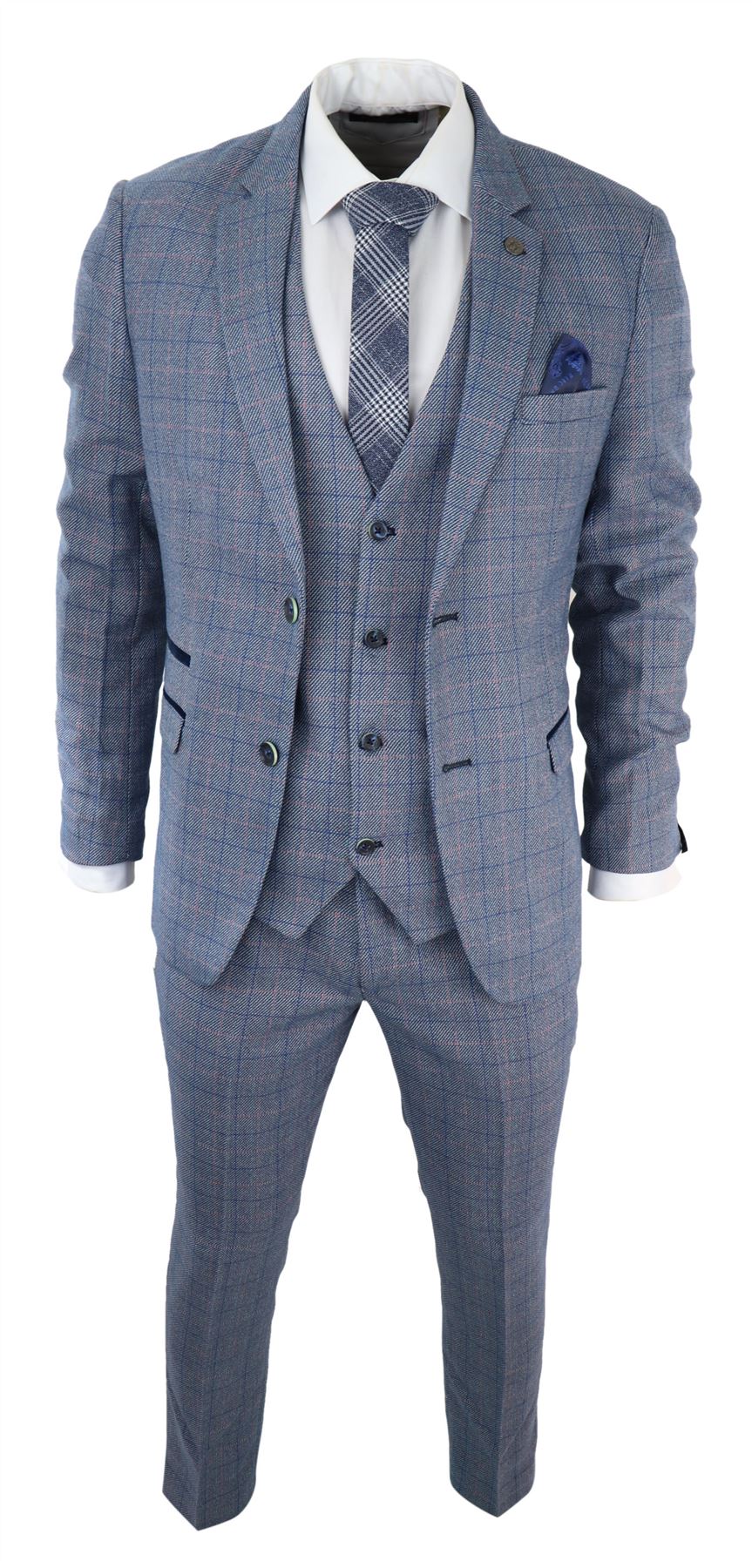 Trent Slim Fit Light Blue Suit – MenSuitsPage