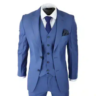 Men's Luxury Suits 3 Piece Casual Slim Fit Stylish Dress Suit Royal Style Tuxedo Blazer Coats Jackets & Vest & Trousers 
