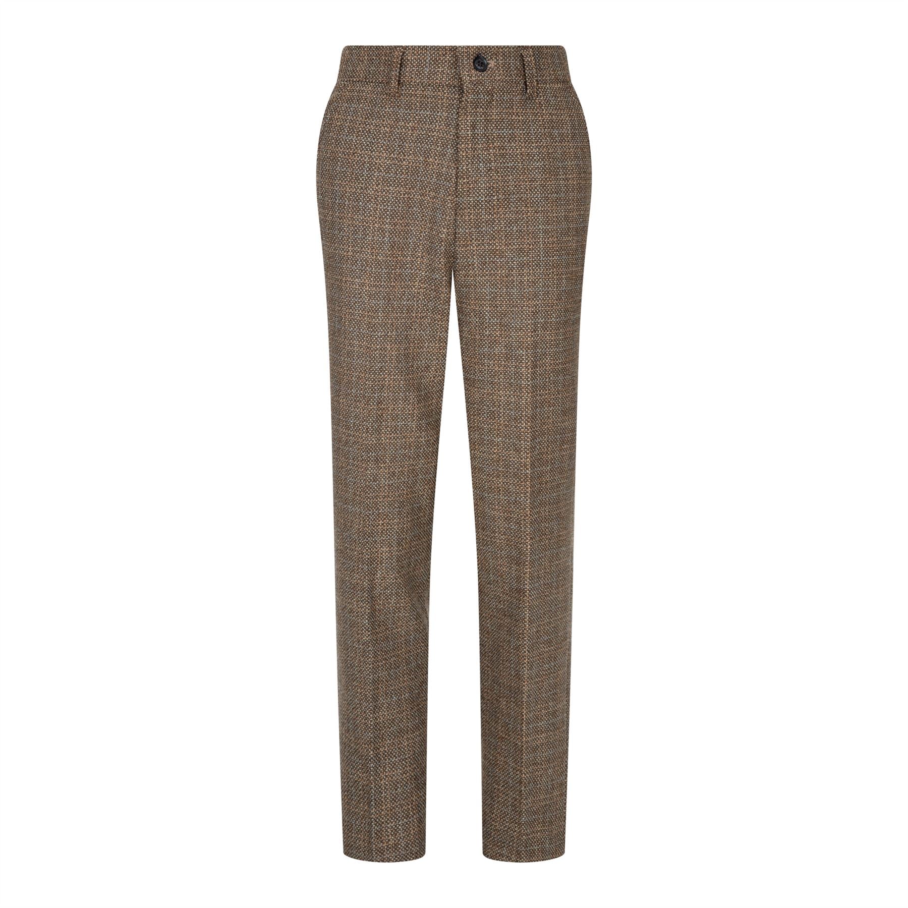 Boys 3 Piece Brown Suit Tweed Check Vintage Retro Tailored Fit 1920s ...