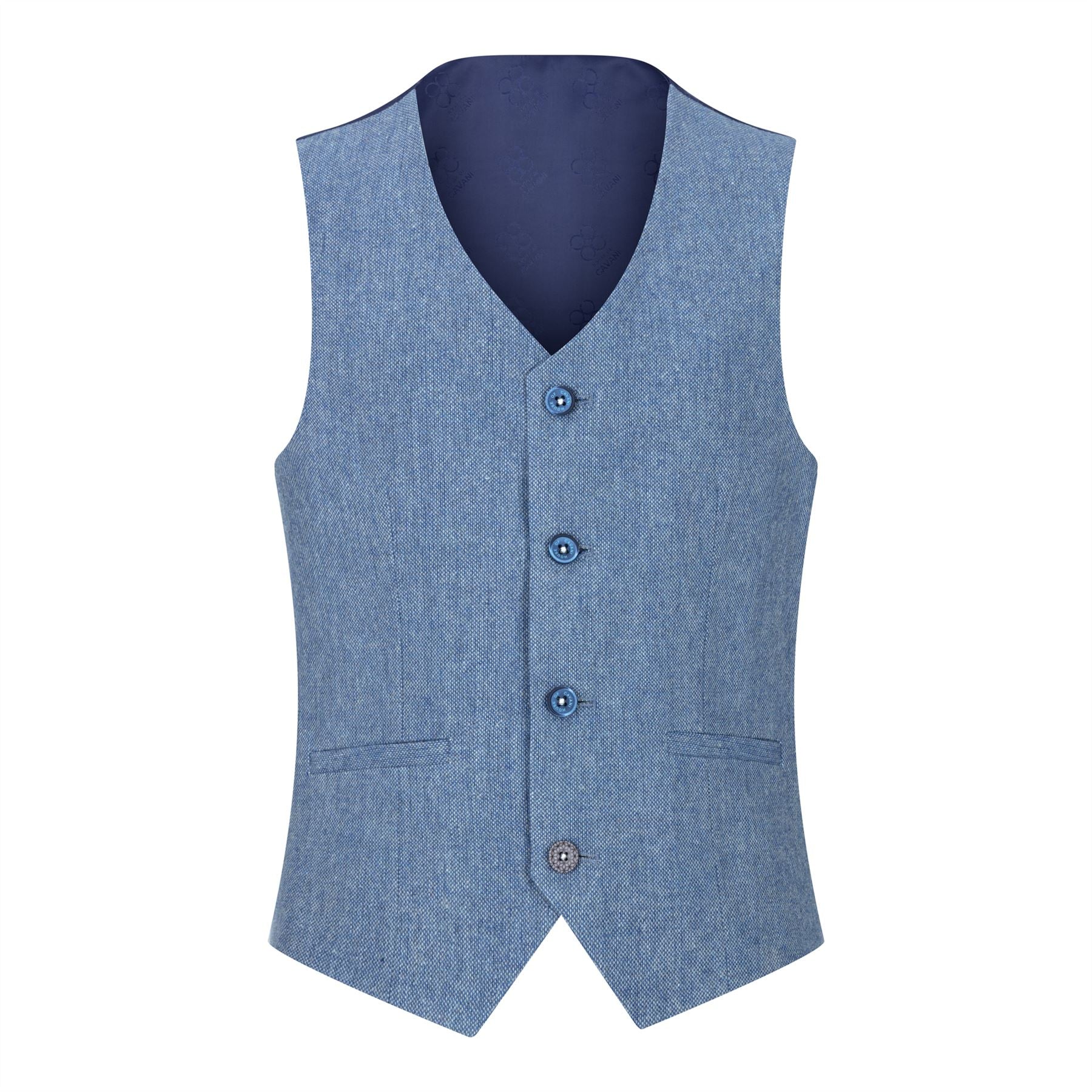 Boys 3 Piece Wool Suit Light Blue Tweed Vintage 1920s Classic 4 Pocket ...