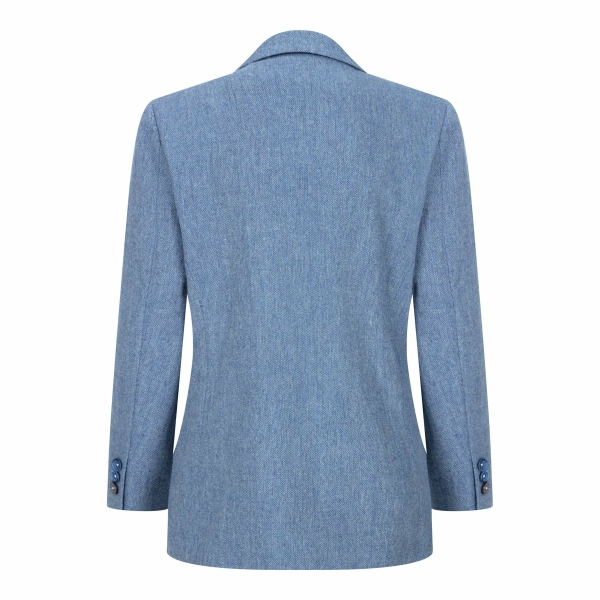 Boys 3 Piece Wool Suit Light Blue Tweed Vintage 1920s Classic 4 Pocket Waistcoat