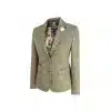 Womens Tan Brown Tweed Blazer