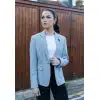 Ladies Tweed Beige Blazer Wool Classic Hunting Jacket Vintage 1920s Retro