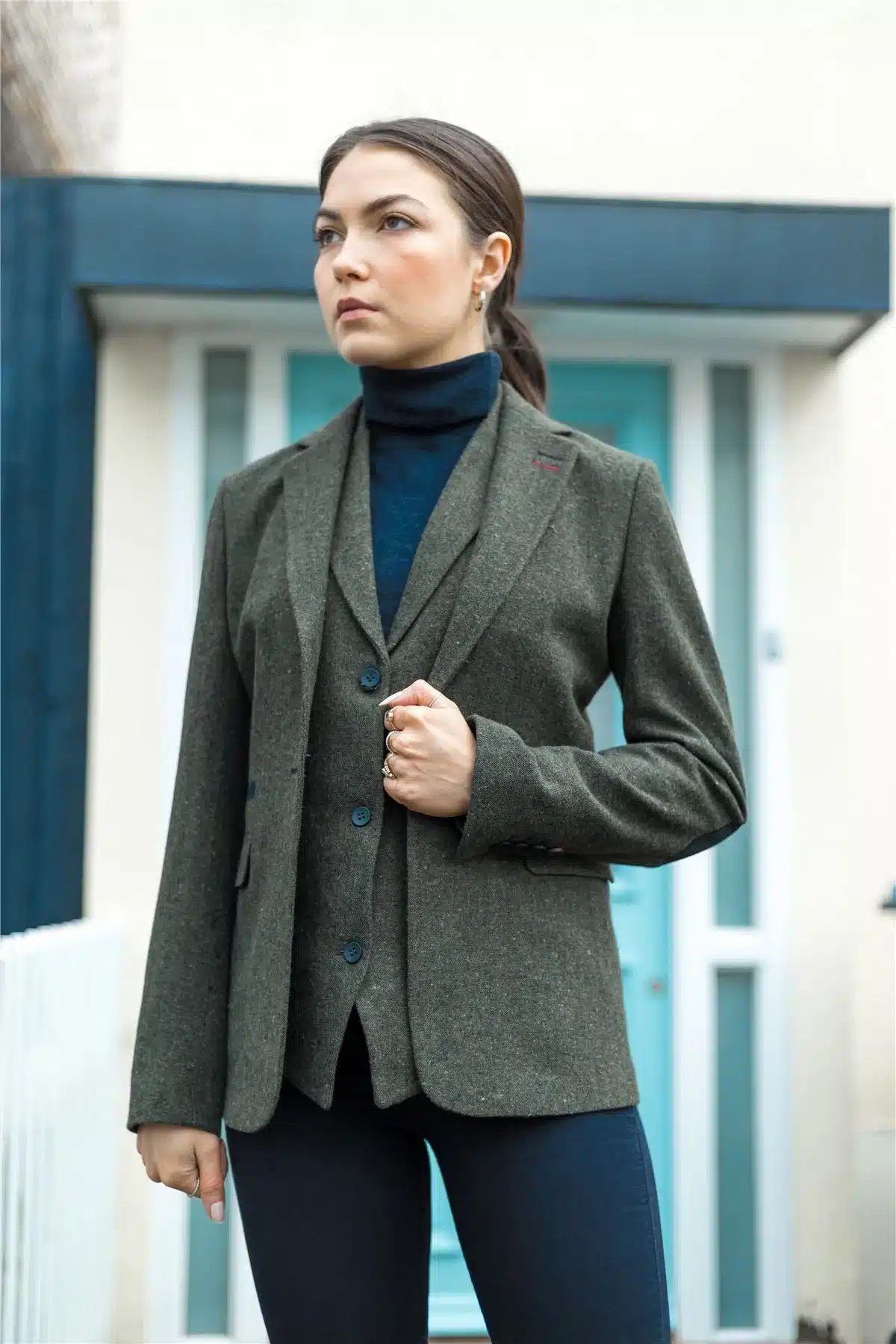 Tweed jacket with patches  Elbow patch jacket, Leather elbow