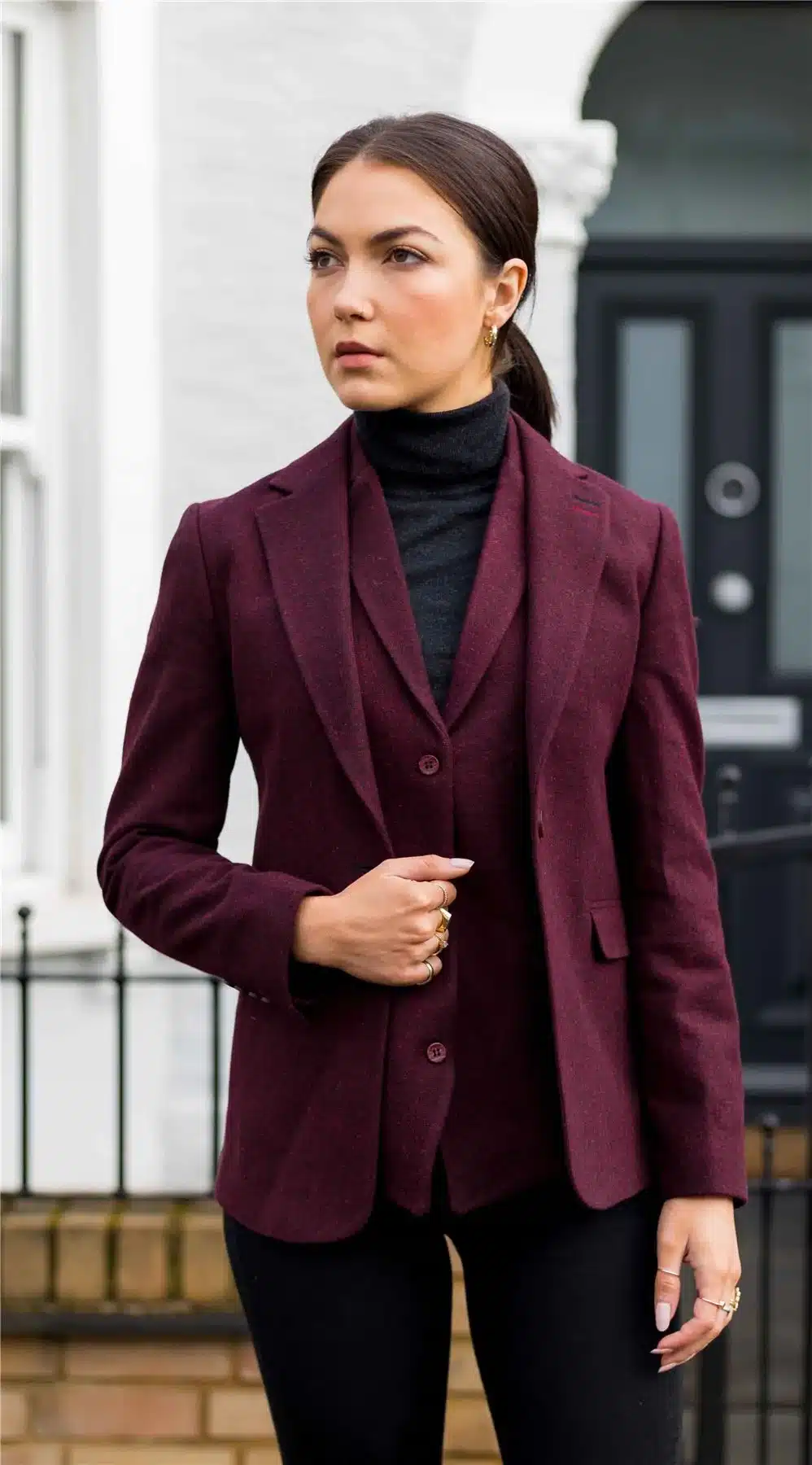 Lise Top - Freeform Multi :: Multicolor | Burgundy suit women, Burgundy  dress fall, Red suit