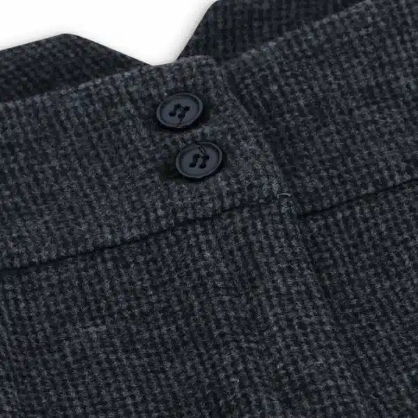 Women Grey Tweed Herringbone Trousers 1920's Peaky Tailored Fit Vintage Retro