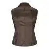 Womens Tweed Herringbone waistcoat Brown 1920s Vintage Tailored Classic Smart