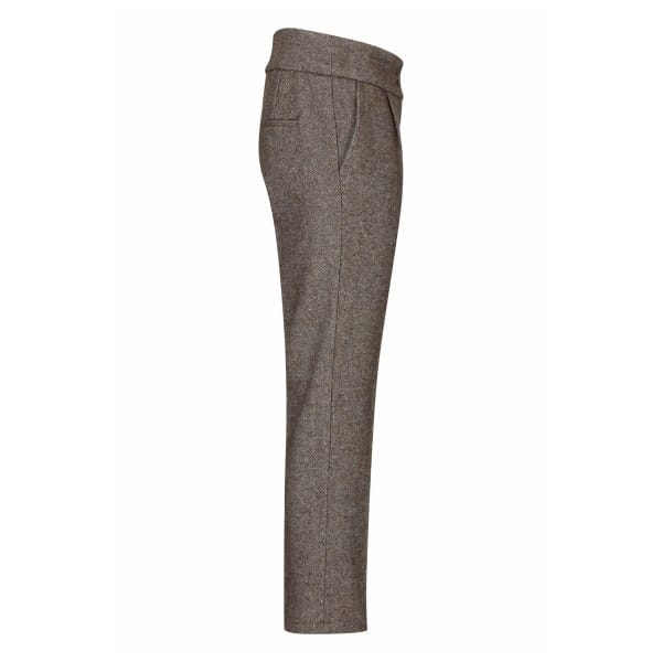 Womens Tweed Trousers 1920s Vintage Blinders Tan Brown Herringbone Tailored Fit