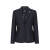 Women Black jacket  Tweed Herringbone Wool Classic Smart Casual Vintage 1920s