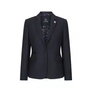 Women Black jacket  Tweed Herringbone Wool Classic Smart Casual Vintage 1920s