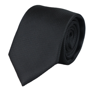 Satin Silk Textured Black Tie Gift Set Pocket Square Cuff Links Tie Matt Satin