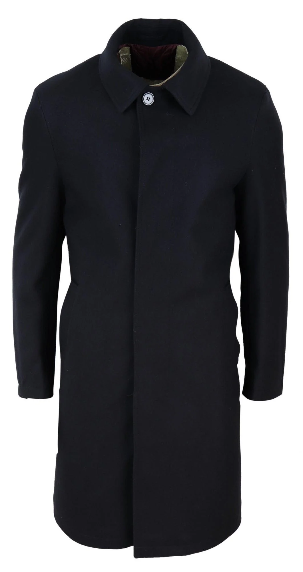Mens Long Black Wool Overcoat: Buy Online - Happy Gentleman