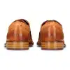Mens Tan Navy Brown Red Brogue Shoes Laced Classic Vintage Formal Real Leather