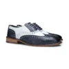 Mens Real Leather Vintage Shoes Brogues 1920s Suede Tweed Laced Shoes Smart Formal