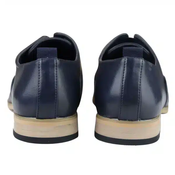Mens Slip On Real Leather Shoes Smart Formal Navy Tan Brown Wedding Office Party