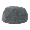 Mens Flatcap Hat Baker Boy 8 Panel Grandad Tweed Herringbone Grey Vintage
