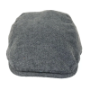 Mens Flatcap Hat Baker Boy 8 Panel Grandad Tweed Herringbone Grey Vintage