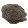 8-Panel Brown Cap with Razor Blade