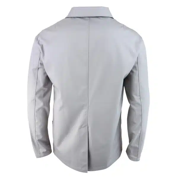 Mens Mid Length Overcoat Jacket Light Weight Smart Casual Beige Stone  Mac