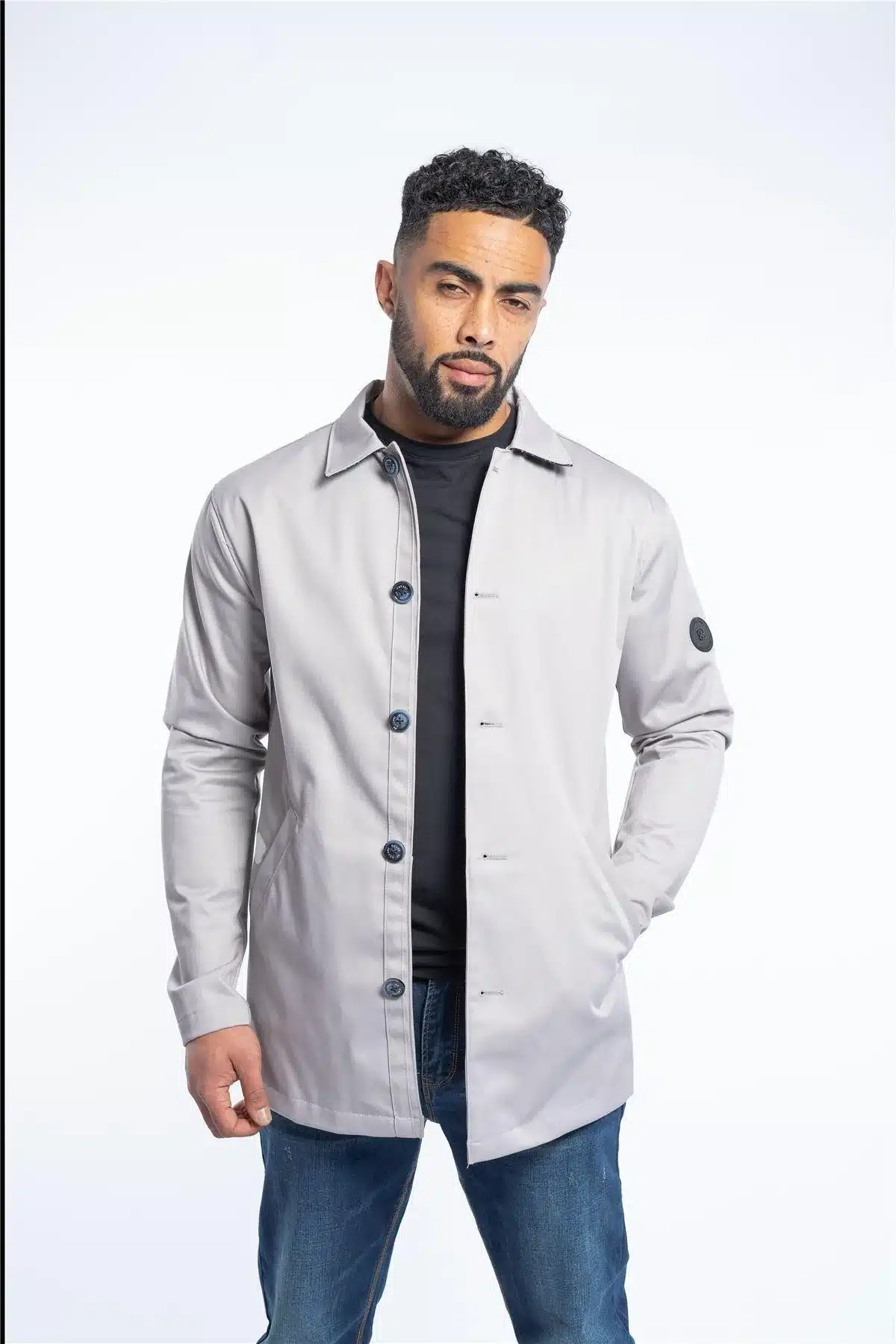 Men's Stylish Bomber Grey Jacket || Water Resistant Winter Wear with Zip  Closure & 2 Side