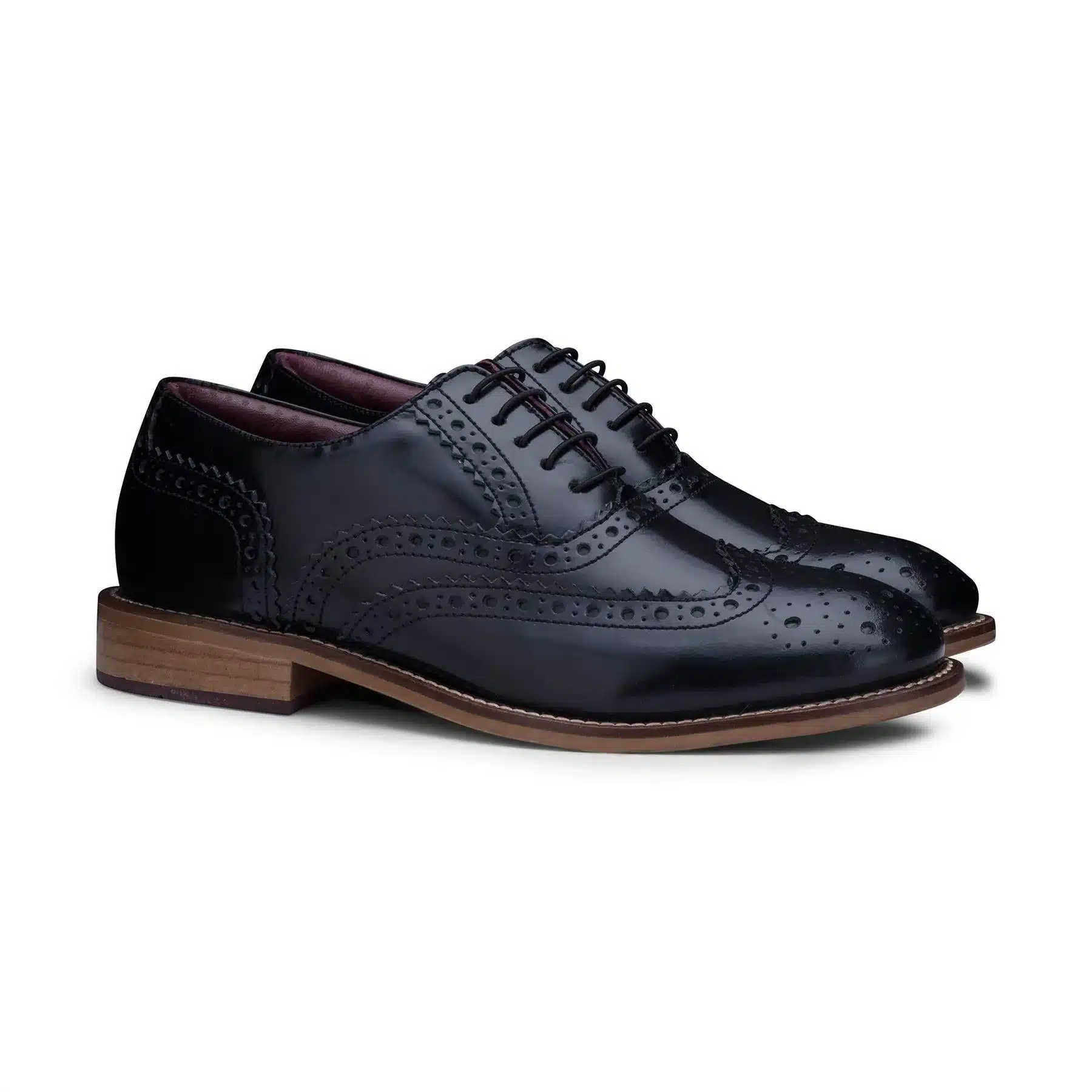 Kids Childrens Boys Real Leather Brogues Laced Smart Formal Vintage Classic Peaky