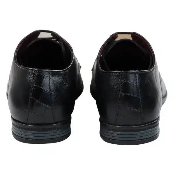 Mens Classic Black Laced Leather Shoes Smart Casual Formal Plain Simple