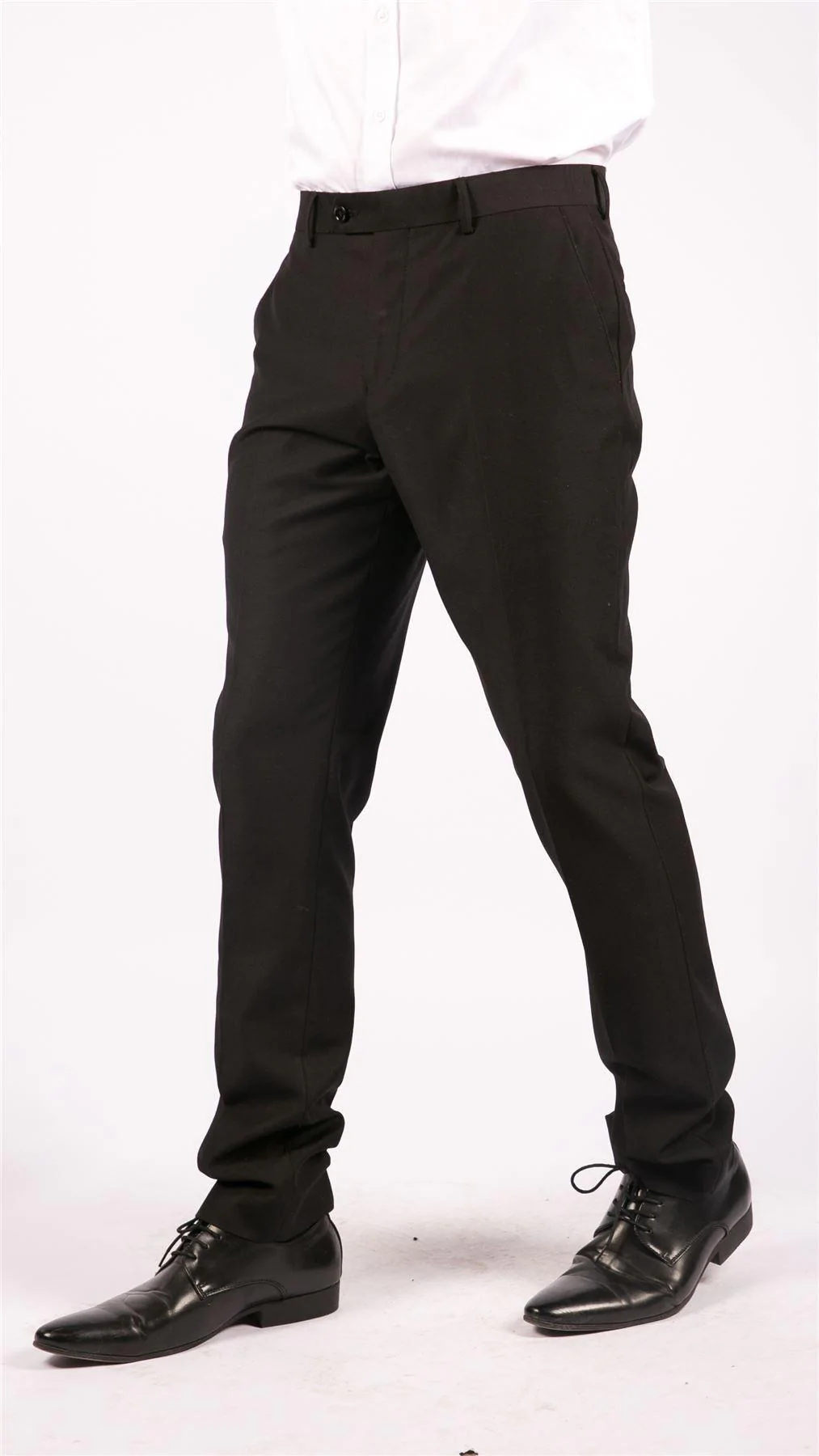 JUMP USA Men Black Casual Regular Fit Trousers-saigonsouth.com.vn